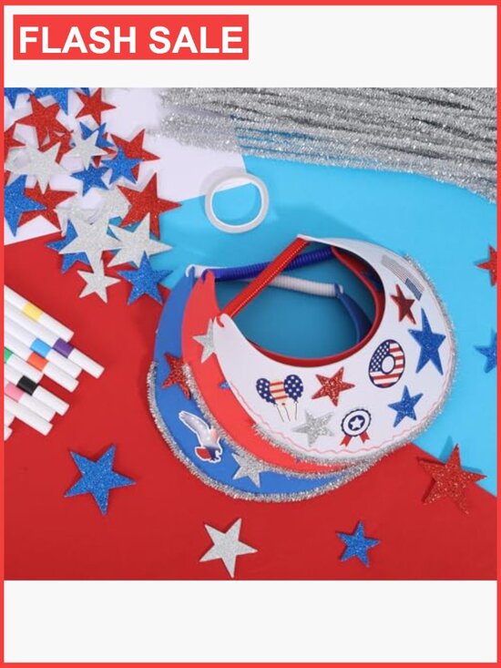 DIY Foam Visor Kit for Kids 24 Pack Craft Party Hats main image 5